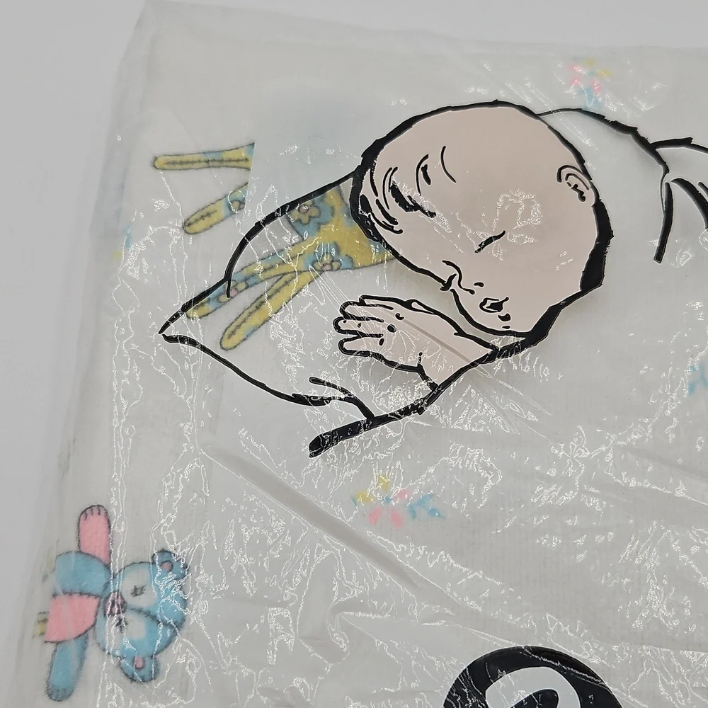 Vintage Rockabye Baby Receiving Blankets 26 X 34